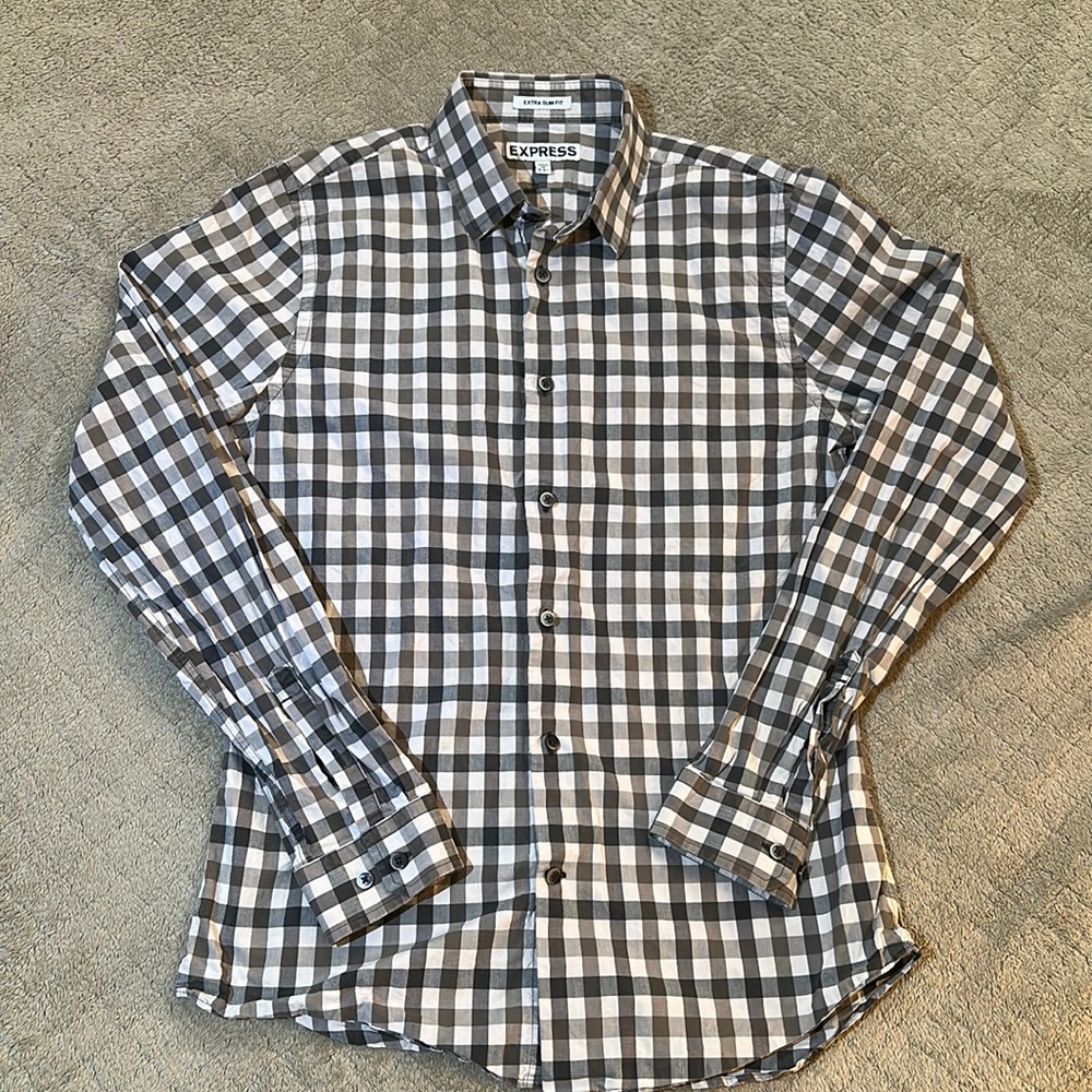 Express Men’s Button Down. Extra Slim Fit